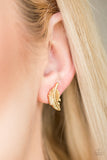 Paparazzi "Flying Feathers" Gold Post Earrings Paparazzi Jewelry