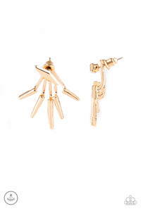 Paparazzi "Extra Electric" Gold Post Earrings Paparazzi Jewelry
