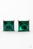 Paparazzi "The Big Bang" Green Post Earrings Paparazzi Jewelry