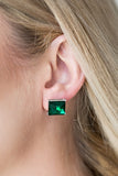 Paparazzi "The Big Bang" Green Post Earrings Paparazzi Jewelry