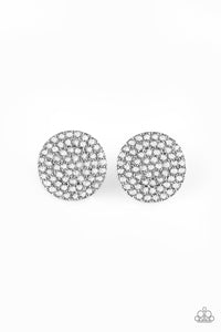 Paparazzi "Radiant Ripples" White Post Earrings Paparazzi Jewelry