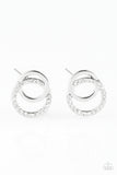 Paparazzi "In Great Measure" White Post Earrings Paparazzi Jewelry