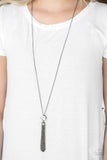 Paparazzi VINTAGE VAULT "Five-Alarm FIREWORK" Black Necklace & Earring Set Paparazzi Jewelry