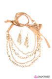 Paparazzi "No Strings Attached - Gold" necklace Paparazzi Jewelry