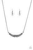 Paparazzi VINTAGE VAULT "Whatever Floats Your YACHT" Black Necklace & Earring Set Paparazzi Jewelry