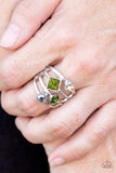 Paparazzi "Urban Meditation" Green VINTAGE VAULT Ring Paparazzi Jewelry