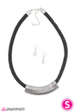 Paparazzi "Adventure Awaits" Black Necklace & Earring Set Paparazzi Jewelry