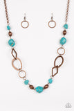 Paparazzi "Thats TERRA-ific!" Copper Necklace & Earring Set Paparazzi Jewelry