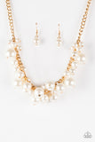 Paparazzi "Glam Queen" Gold Necklace & Earring Set Paparazzi Jewelry