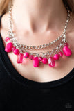 Paparazzi VINTAGE VAULT "Brazilian Bay" Pink Necklace & Earring Set Paparazzi Jewelry