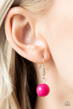 Paparazzi VINTAGE VAULT "Brazilian Bay" Pink Necklace & Earring Set Paparazzi Jewelry