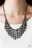 Paparazzi "Rebel Remix" Black Necklace & Earring Set Paparazzi Jewelry