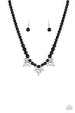 Paparazzi VINTAGE VAULT "Society Socialite" Black Necklace & Earring Set Paparazzi Jewelry