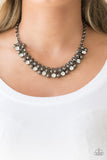 Paparazzi "Wall Street Winner" Black Necklace & Earring Set Paparazzi Jewelry