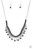 Paparazzi "A Touch Of Classy" Black Necklace & Earring Set Paparazzi Jewelry