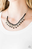 Paparazzi "A Touch Of Classy" Black Necklace & Earring Set Paparazzi Jewelry