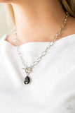 Paparazzi VINTAGE VAULT "So Sorority" Black Necklace & Earring Set Paparazzi Jewelry
