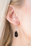 Paparazzi VINTAGE VAULT "So Sorority" Black Necklace & Earring Set Paparazzi Jewelry