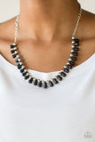 Paparazzi VINTAGE VAULT "Extinct Species" Black Necklace & Earring Set Paparazzi Jewelry