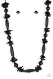 Paparazzi VINTAGE VAULT "Cozumel Coast" Black Necklace & Earring Set Paparazzi Jewelry