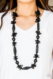 Paparazzi VINTAGE VAULT "Cozumel Coast" Black Necklace & Earring Set Paparazzi Jewelry