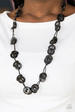 Paparazzi "Waikiki Winds" Black Necklace & Earring Set Paparazzi Jewelry