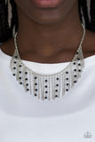 Paparazzi VINTAGE VAULT "Harlem Hideaway" Black Necklace & Earring Set Paparazzi Jewelry