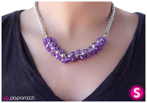 Paparazzi "Dont Make Me Blush" Purple Necklace & Earring Set Paparazzi Jewelry
