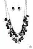 Paparazzi VINTAGE VAULT "Life of the Fiesta" Black Necklace & Earring Set Paparazzi Jewelry