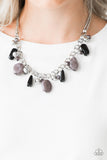 Paparazzi VINTAGE VAULT "Grand Canyon Grotto" Black Necklace & Earring Set Paparazzi Jewelry