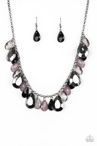 Paparazzi "Hurricane Season" Black Necklace & Earring Set Paparazzi Jewelry