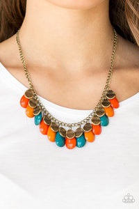 Paparazzi Tropical Storm" Multi 191XX Necklace & Earring Set Paparazzi Jewelry