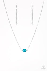 Paparazzi VINTAGE VAULT "Fashionably Fantabulous" Blue Necklace & Earring Set Paparazzi Jewelry