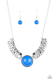 Paparazzi "Egyptian Spell" Blue Necklace & Earring Set Paparazzi Jewelry