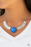 Paparazzi "Egyptian Spell" Blue Necklace & Earring Set Paparazzi Jewelry