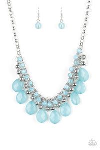 Paparazzi "Trending Tropicana" Blue Necklace & Earring Set Paparazzi Jewelry