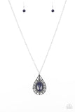 Paparazzi VINTAGE VAULT "Total Tranquility" Blue Necklace & Earring Set Paparazzi Jewelry