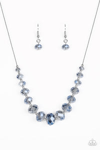 Paparazzi "Crystal Carriages" Blue Necklace & Earring Set Paparazzi Jewelry