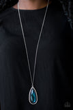 Paparazzi VINTAGE VAULT "The Royal Coronation" Blue Necklace & Earring Set Paparazzi Jewelry