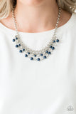 Paparazzi "You May Kiss The Bride" Blue Necklace & Earring Set Paparazzi Jewelry