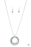 Paparazzi "Gather Around Gorgeous" Blue Necklace & Earring Set Paparazzi Jewelry