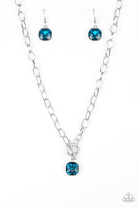 Paparazzi "Dynamite Dazzle" Blue Necklace & Earring Set Paparazzi Jewelry