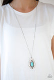 Paparazzi VINTAGE VAULT "Sedona Solstice" Blue Necklace & Earring Set Paparazzi Jewelry
