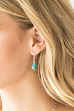 Paparazzi "Both Feet On The Ground" Blue Necklace & Earring Set Paparazzi Jewelry