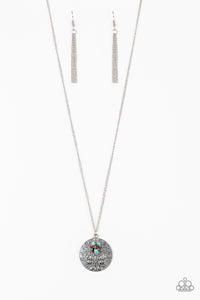 Paparazzi VINTAGE VAULT "Desert Abundance" Blue Necklace & Earring Set Paparazzi Jewelry
