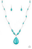 Paparazzi "Explore the Elements" Blue Necklace & Earring Set Paparazzi Jewelry