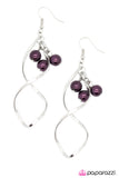 Paparazzi "Suspended In Time" Purple Earrings Paparazzi Jewelry