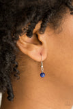 Paparazzi VINTAGE VAULT "Just Drop It!" Blue Necklace & Earring Set Paparazzi Jewelry