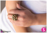 Paparazzi "Glisten Up - Brass" ring Paparazzi Jewelry