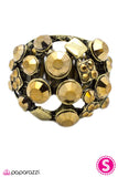 Paparazzi "Glisten Up - Brass" ring Paparazzi Jewelry